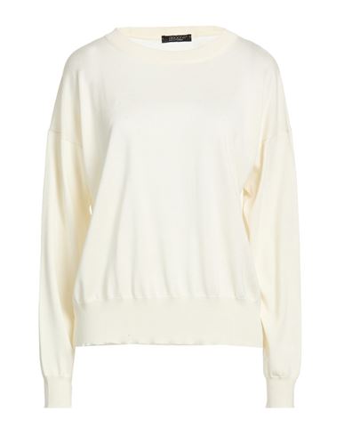 Woman Sweater Ivory Size 8 Silk, Cashmere