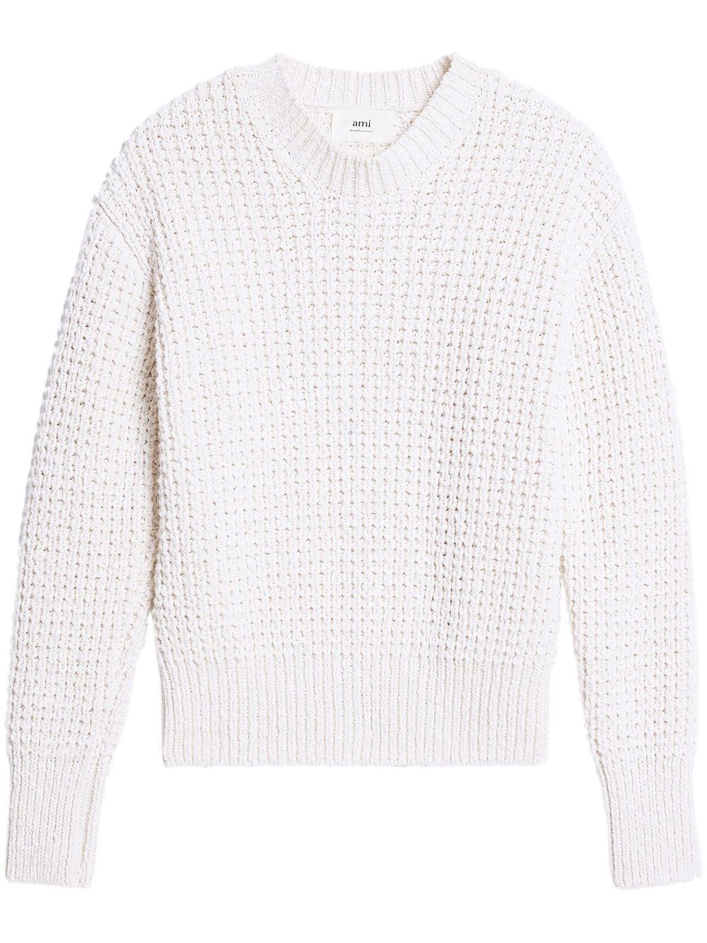 Crew-neck knit jumper - White