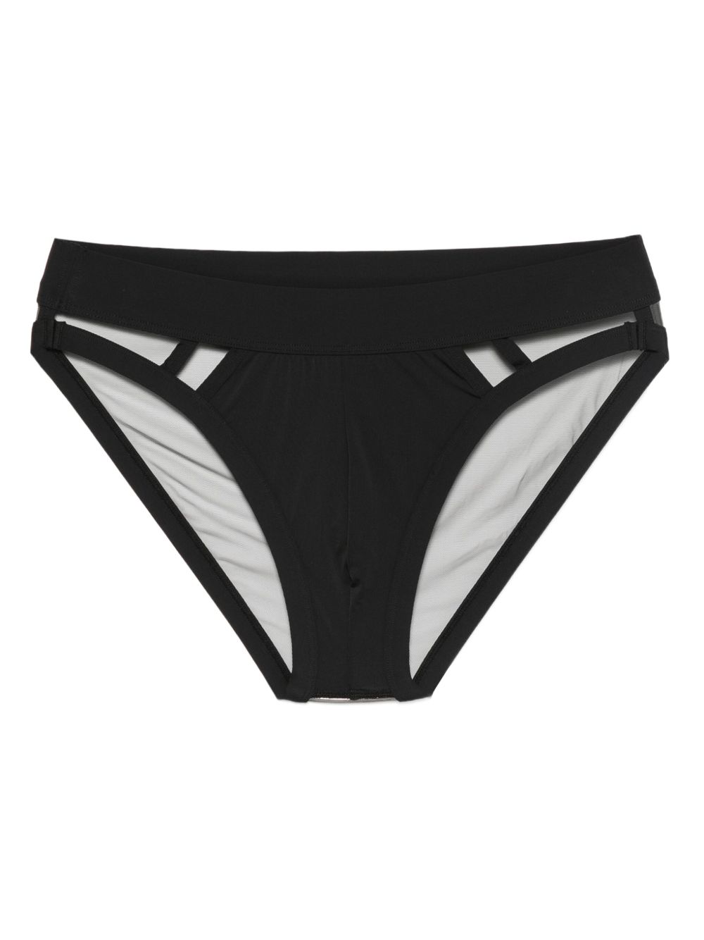 Sheer tulle briefs - Black