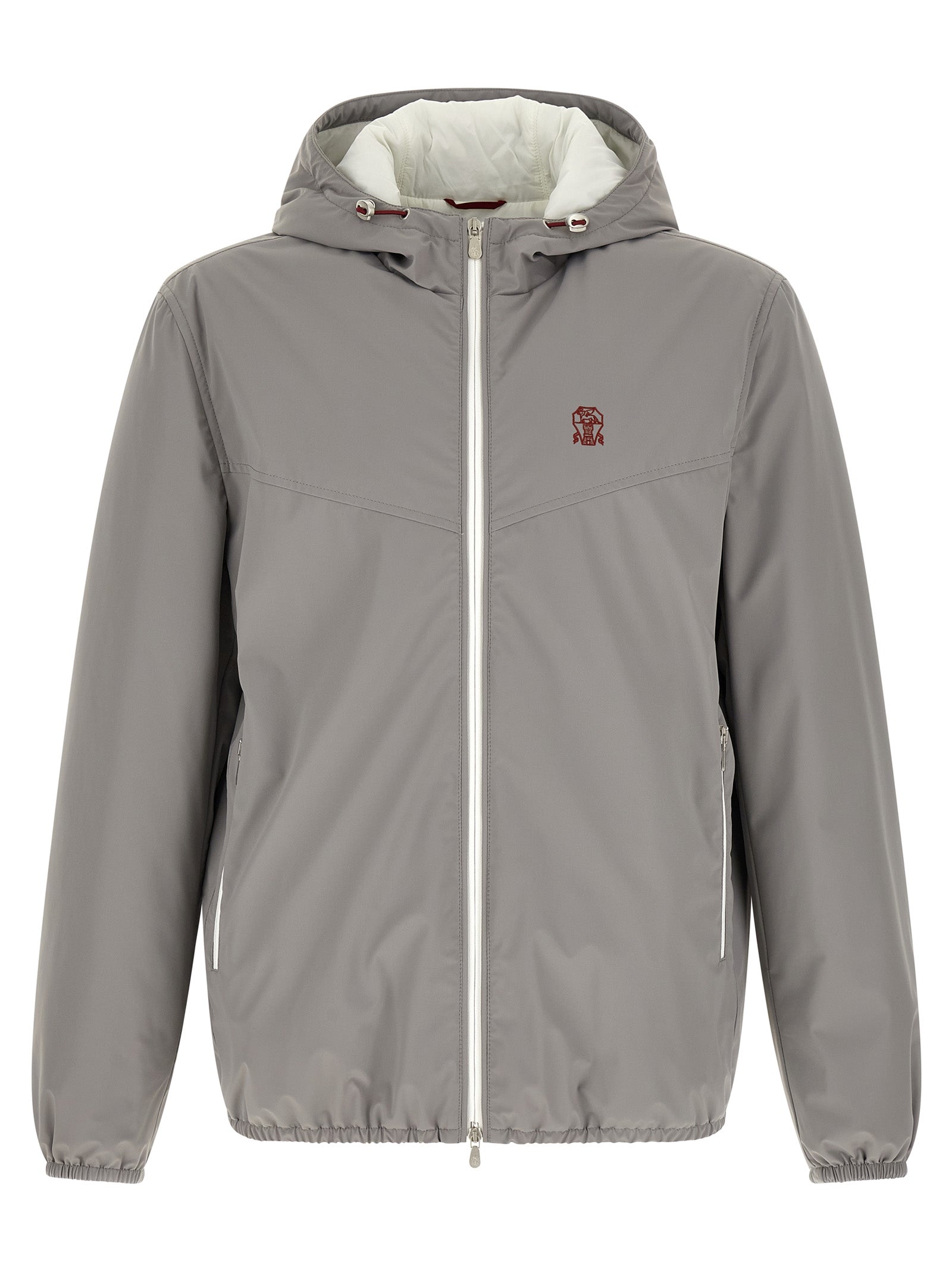 Water-Repellent Padded Shell Jacket — Gray