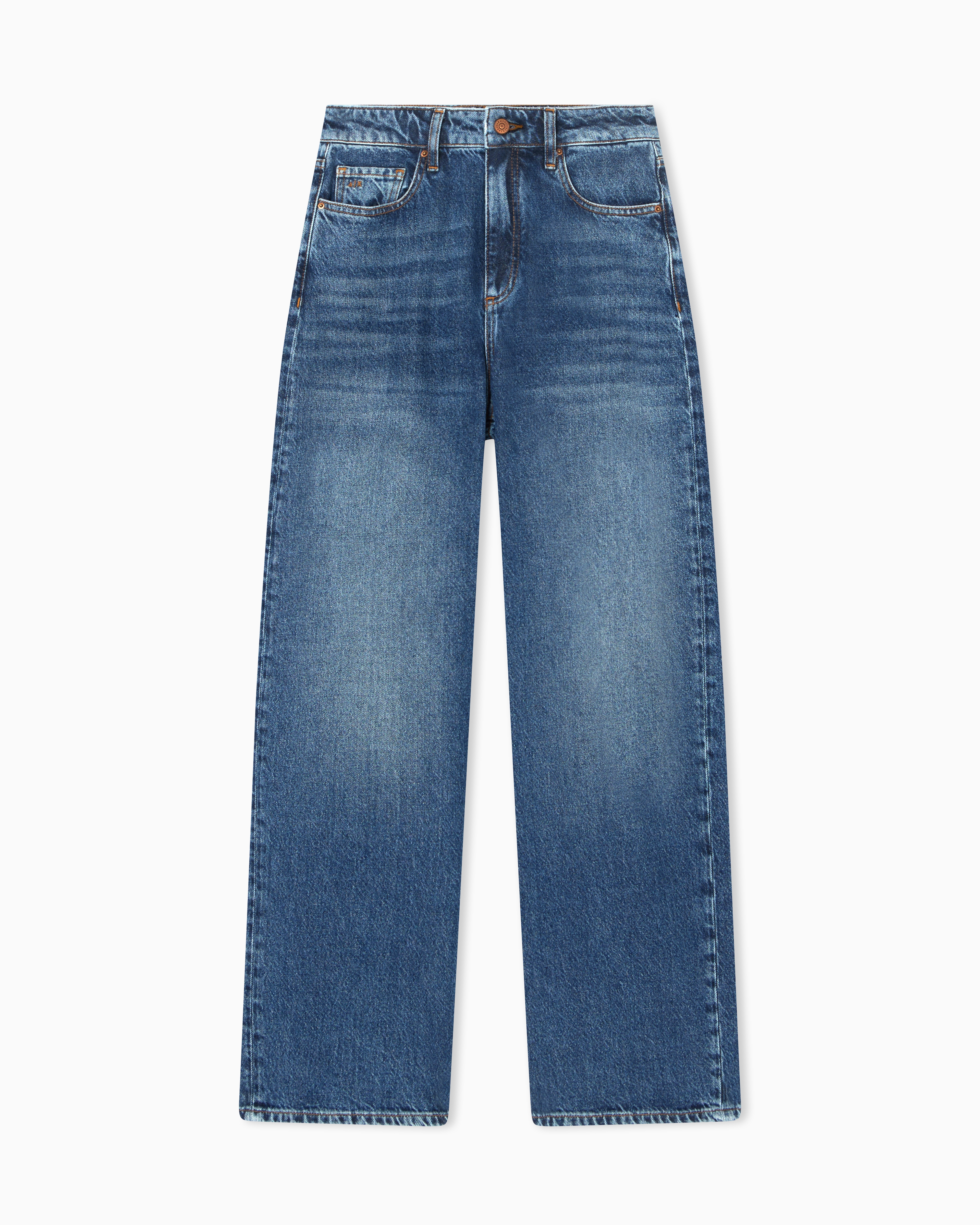Relaxed Fit Dark Blue Denim Jeans