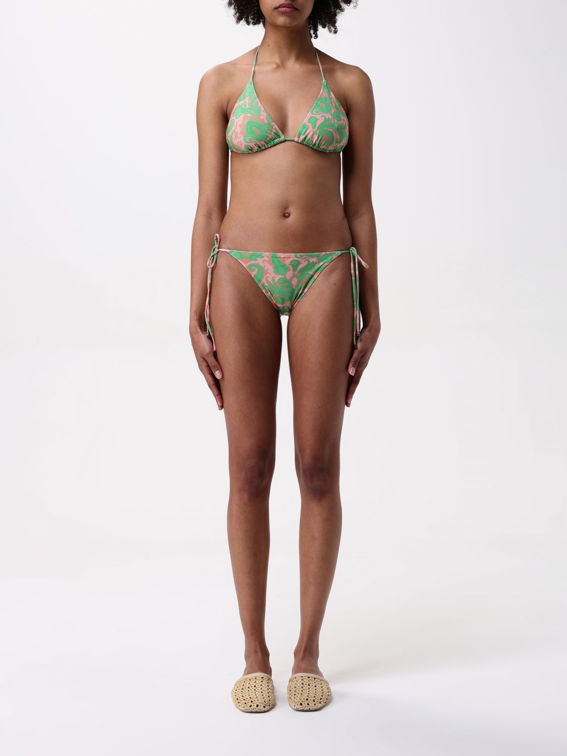 Paisley-print bikini - Green