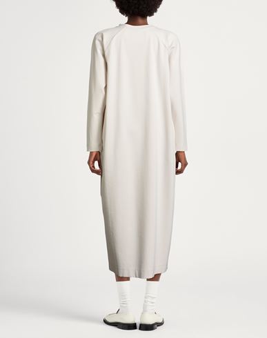 Woman Midi dress Beige Size 6 Viscose, Polyester, Elastane