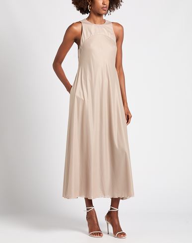 Woman Maxi dress Sand Size 6 Polyester