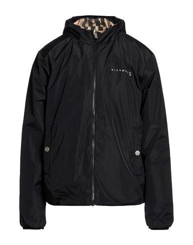 Man Jacket Black Size 40 Polyester