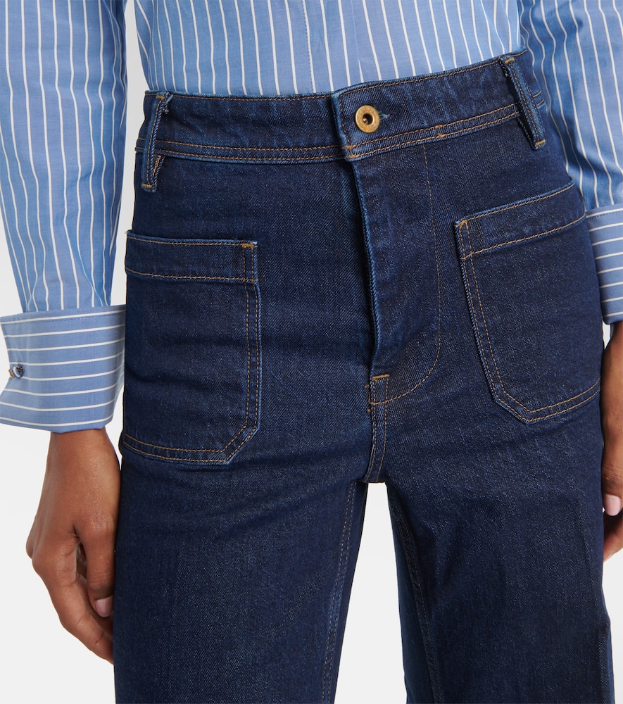 High-rise wide-leg jeans