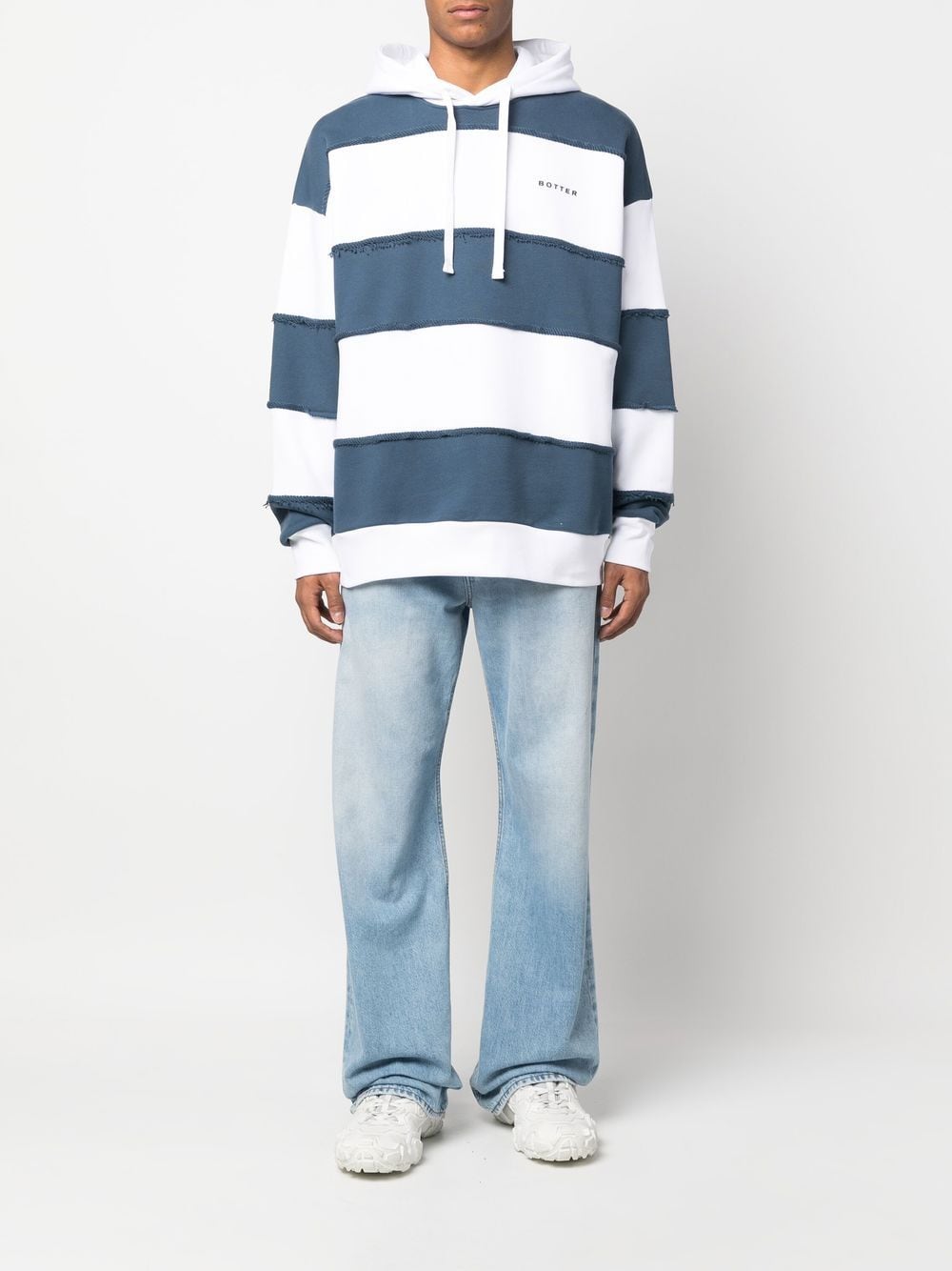 Two-tone Cotton Oversize Sweatshirt
