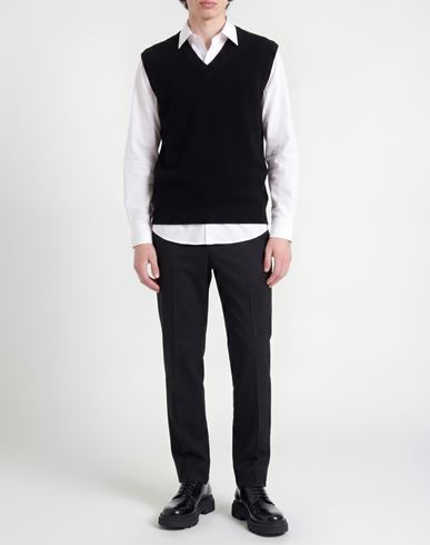 Collezione N_01 Man Sweater Black Size S Cashmere
