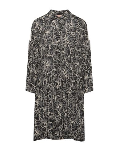 Woman Short dress Steel grey