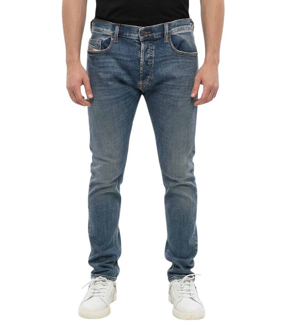 Blue Mid Rise Jeans