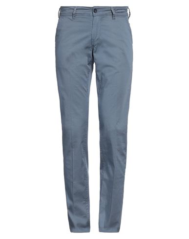 Re_hash Man Pants Slate blue Size 33 Cotton, Elastane