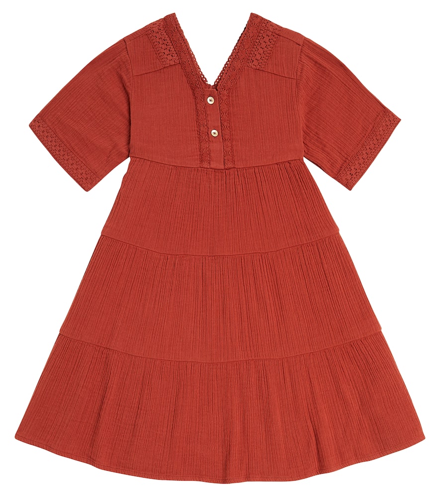 Scotch & Soda Kids Tiered cotton dress