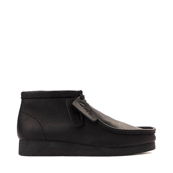 Mens Clarks Wallabee EVO Chukka Boot - Black Leather