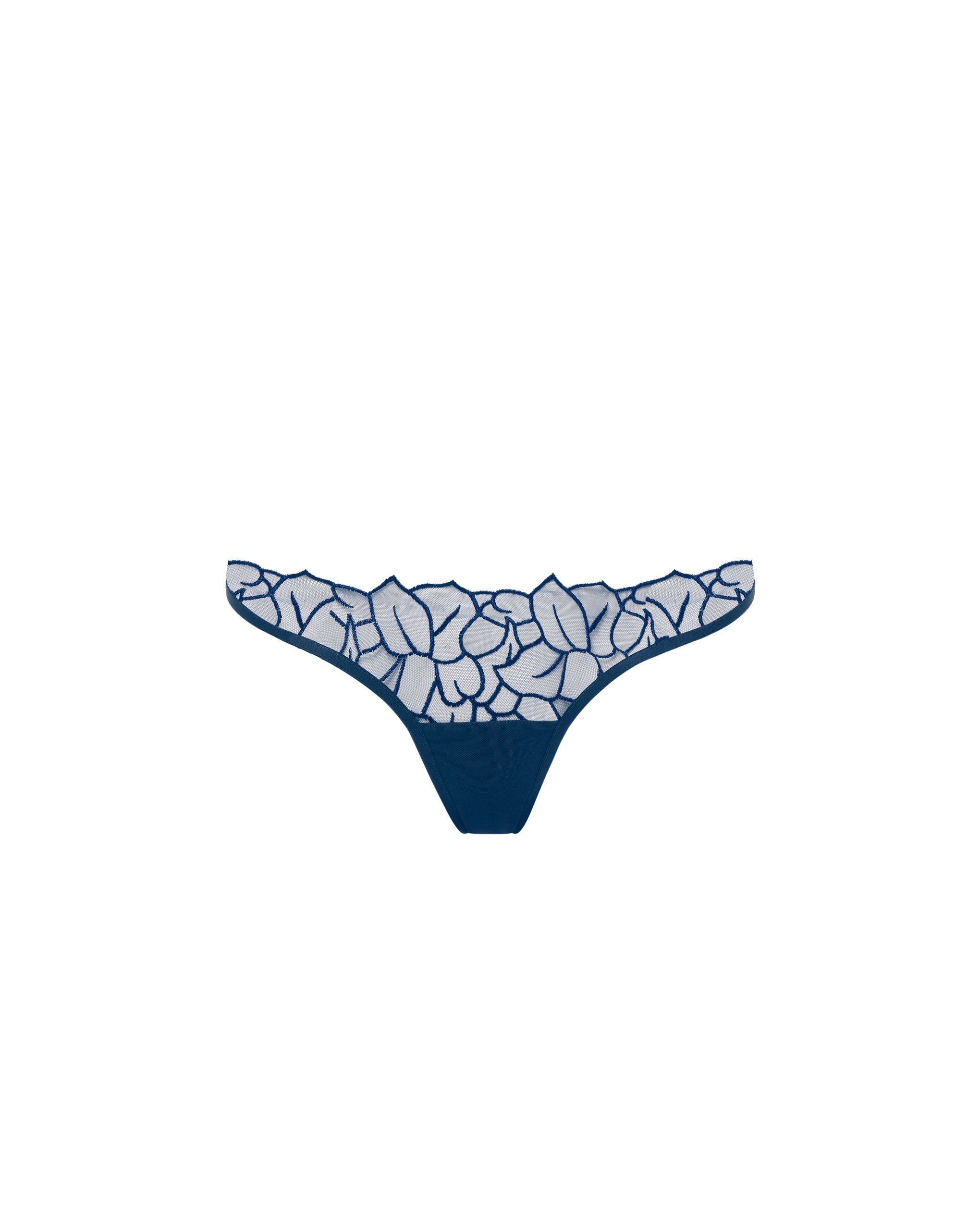 Bluebella Laurel Sheer Floral Panty Navy