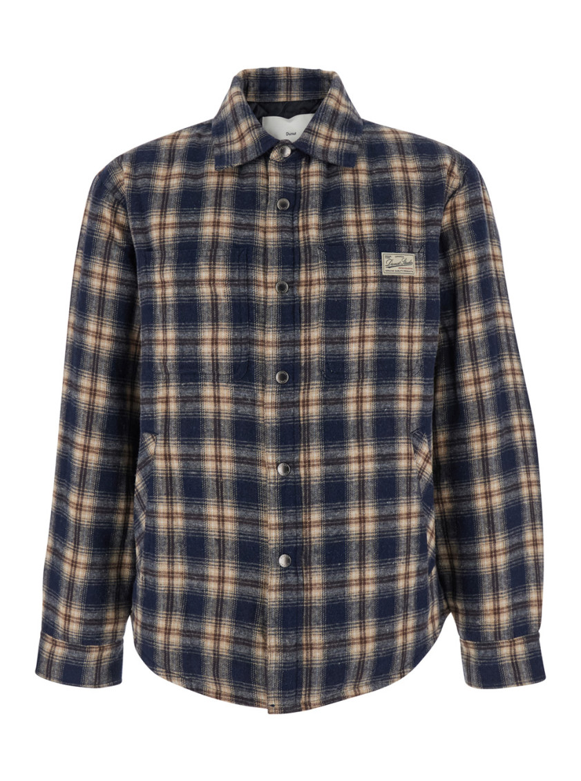 Unisex Quilted Check Flannel Shirt