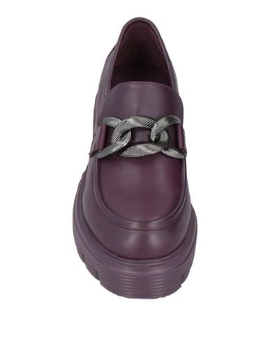 Woman Loafers Plum Size 5 Leather