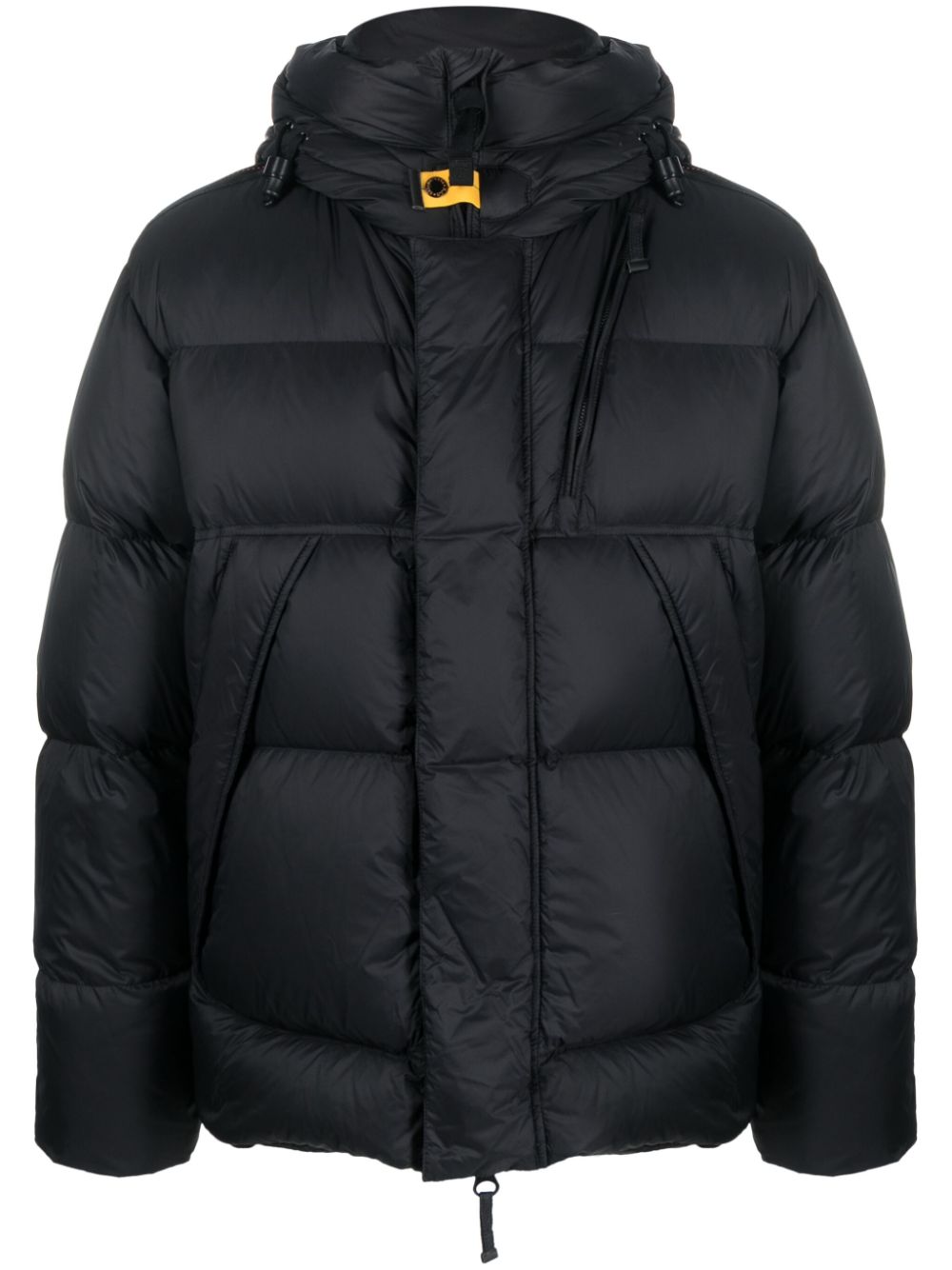 Logo-patch padded jacket - Black