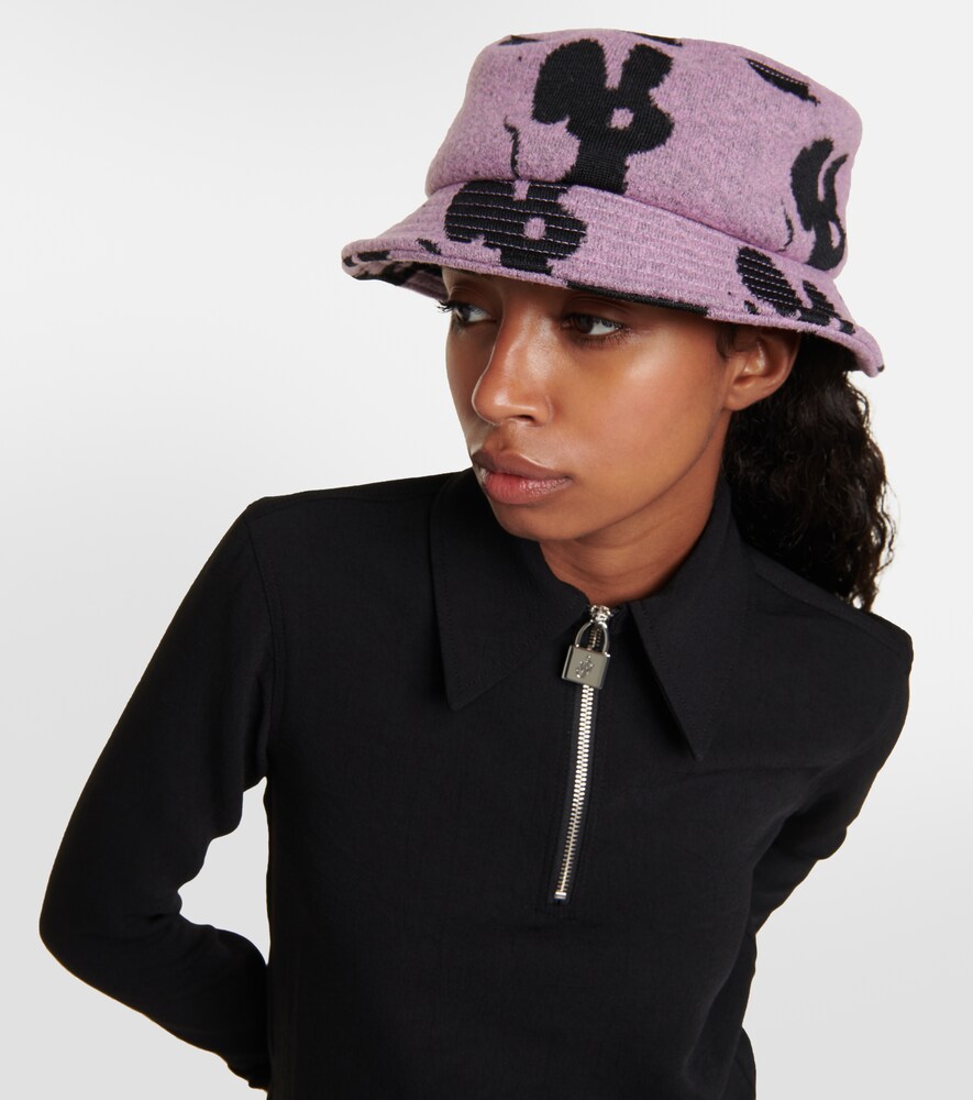 JW Anderson Logo wool-blend bucket hat