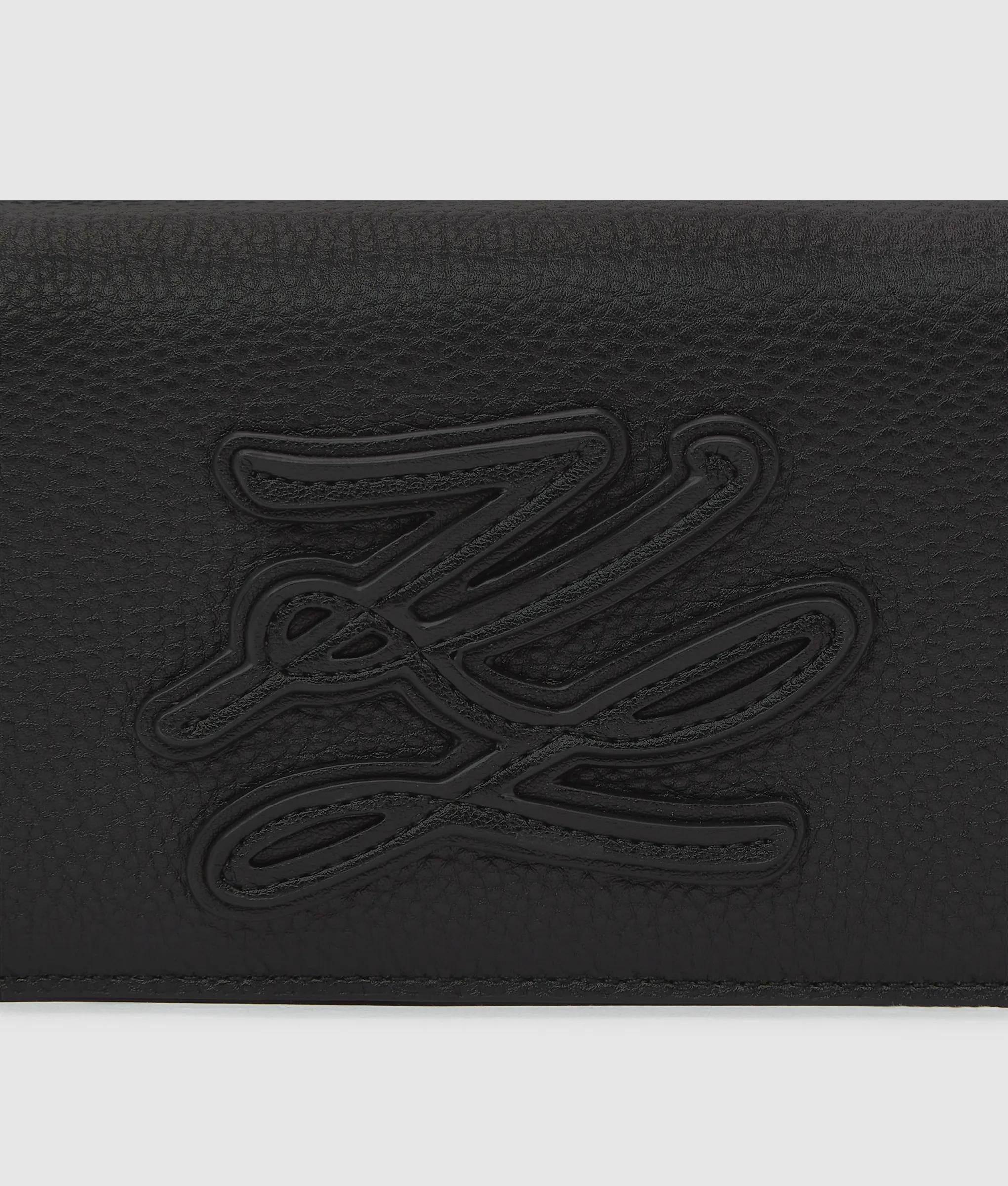 Karl Lagerfeld - Mini Sac À Bandoulière K/autograph Avec Écusson, Femme, Noir-nickel, : One