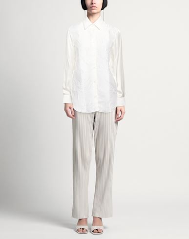 Woman Shirt White Size 6 Silk