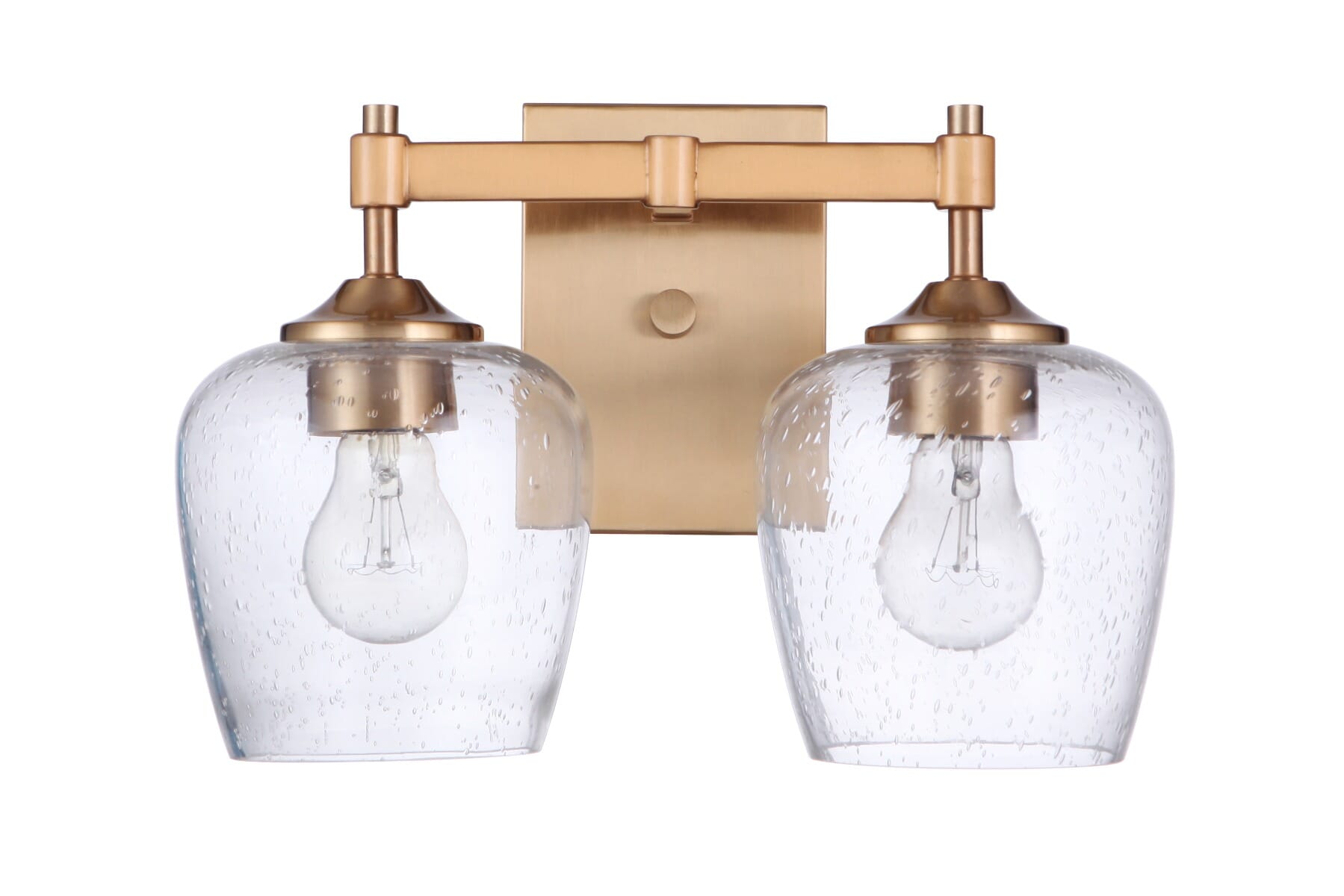 Stellen 2-Light Bathroom Vanity Light in Satin Bra