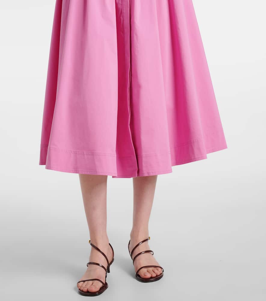 Jazz cotton-blend poplin shirt dress