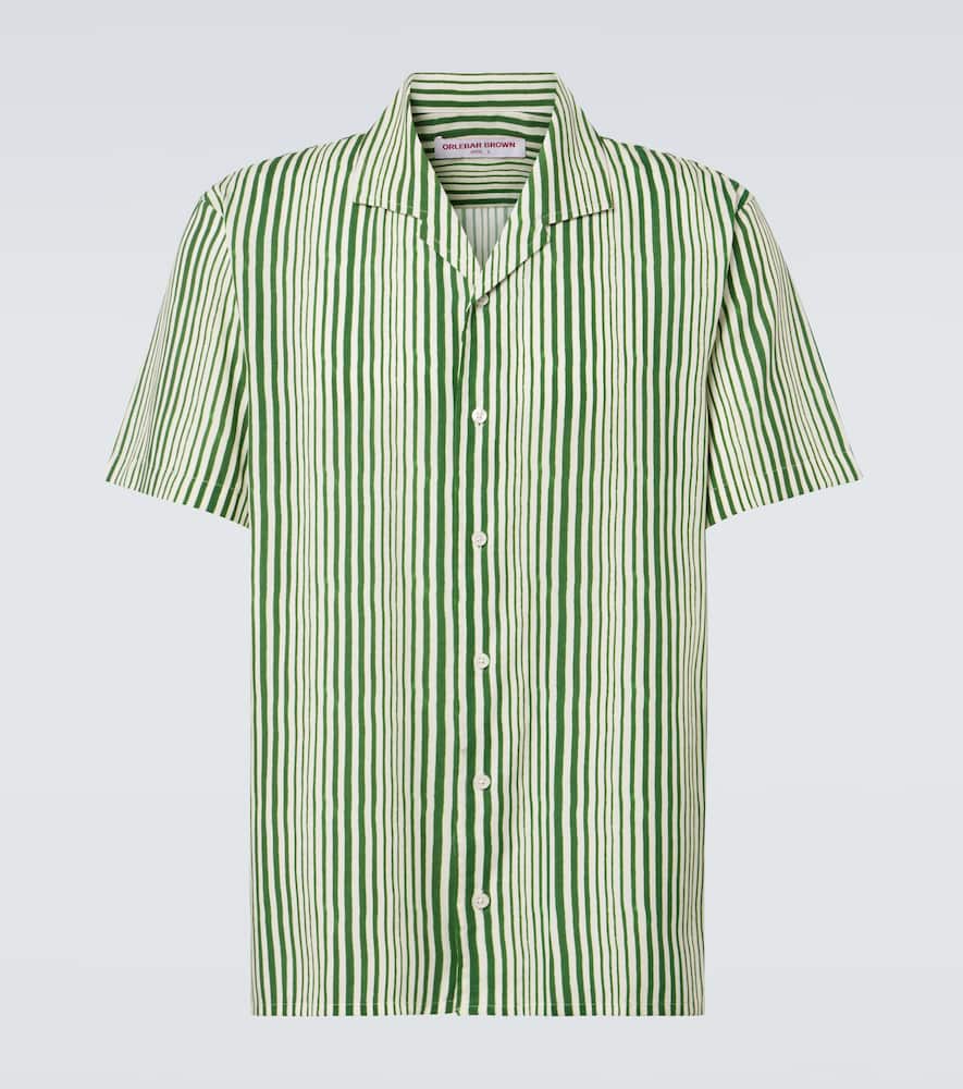 Hibbert striped bowling shirt