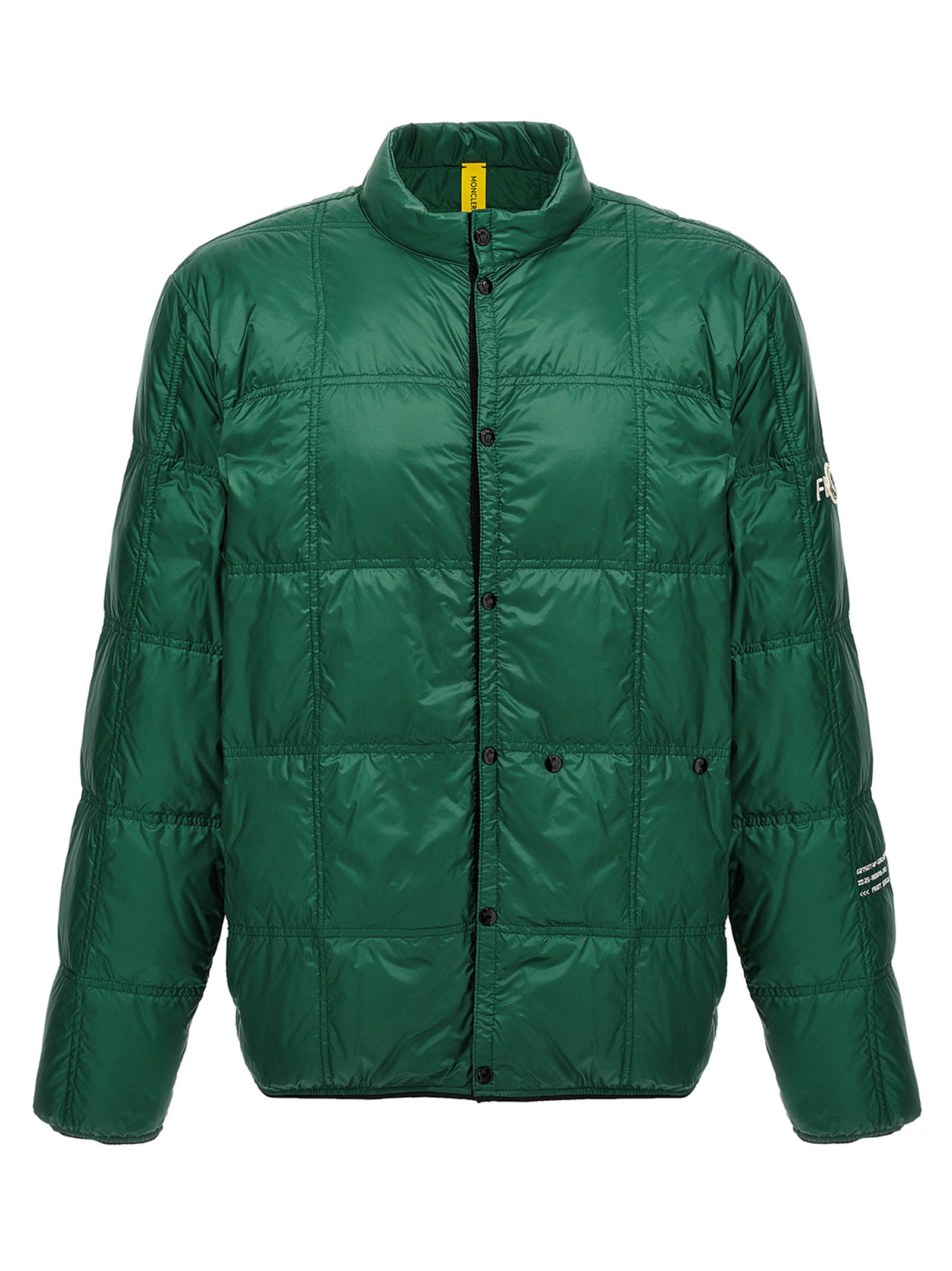 Quilted Down Down Jacket — Green