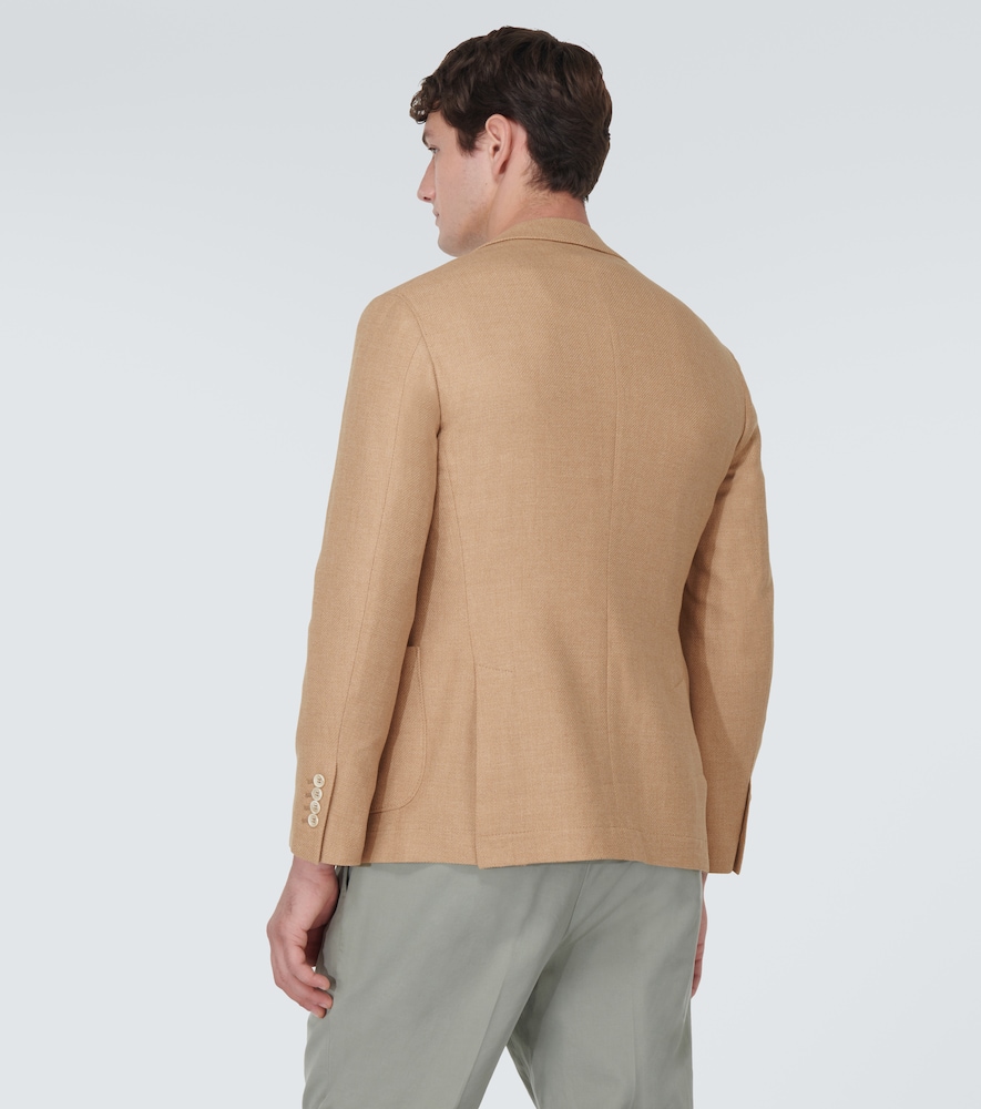 Wool, cashmere, and silk blazer
