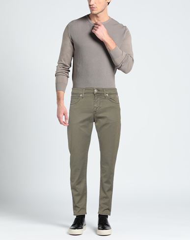 Roÿ Roger's Man Pants Military green Size 38 Cotton, Lyocell, Elastane