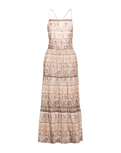 Woman Maxi dress Beige Size 6 Cotton