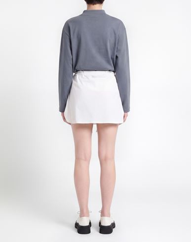 Woman Mini skirt White Size 6 Cotton, Nylon, Elastane