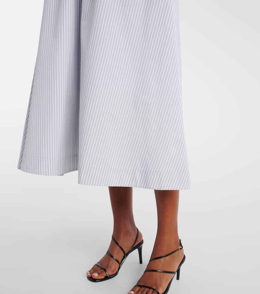 Josie striped cotton midi dress