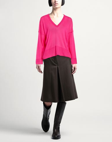 Woman Sweater Fuchsia Size M Cotton