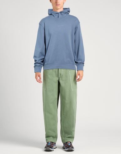 Man Sweatshirt Slate blue Size M Cotton