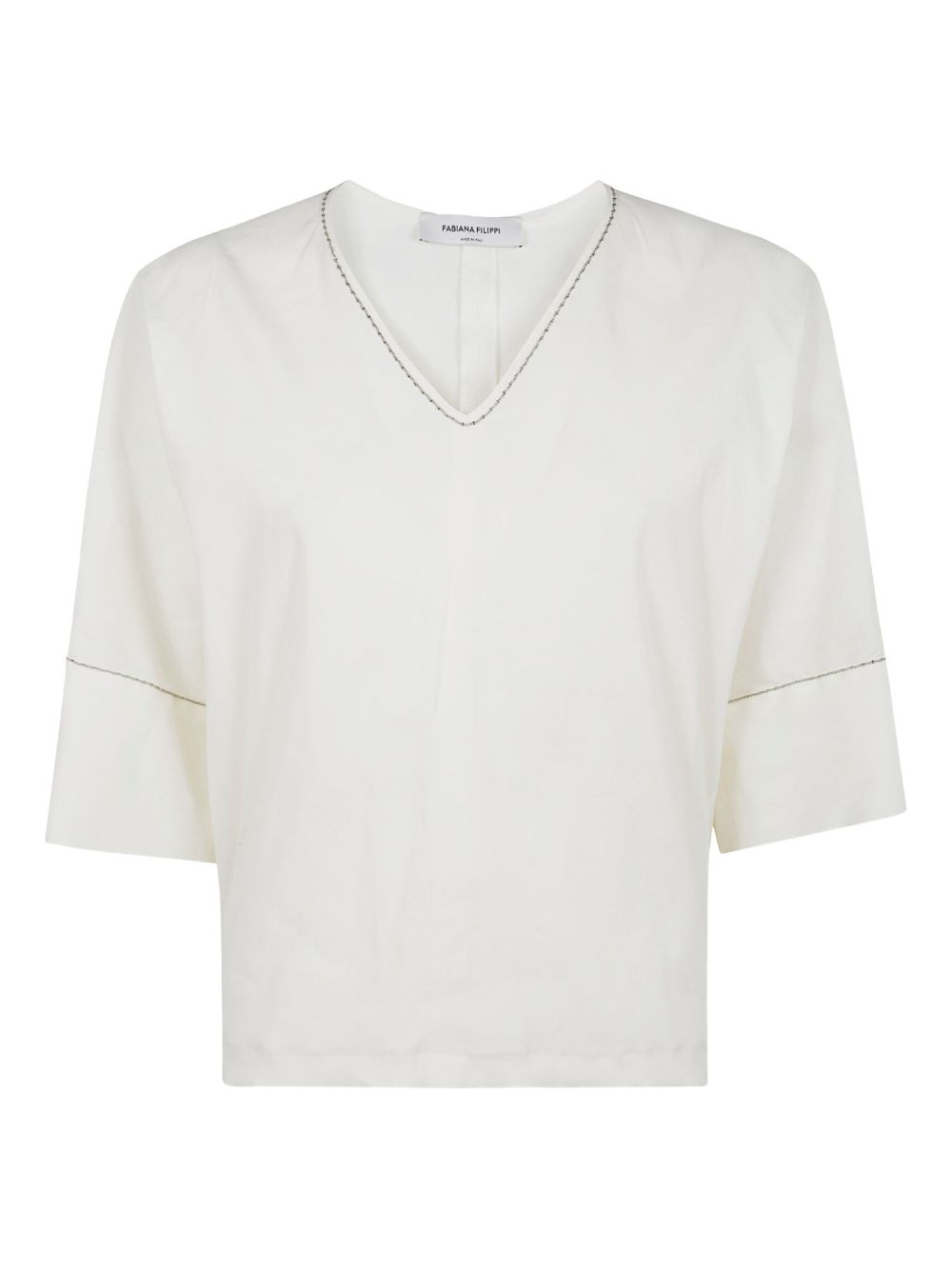 Fabiana Filippi V-neck T-shirt - White
