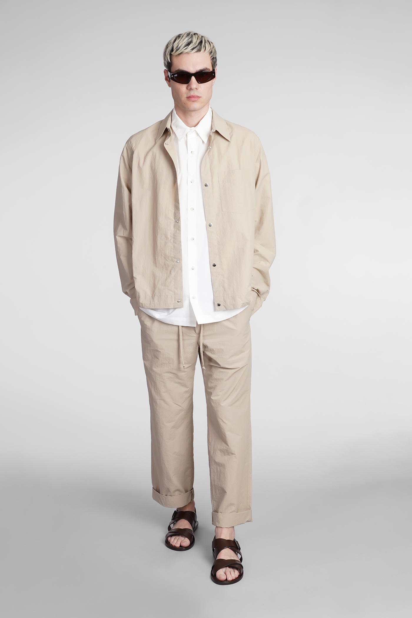 Morris Pants In Beige Nylon
