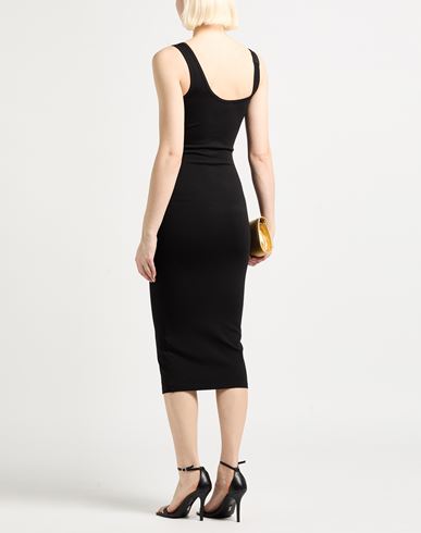Woman Midi dress Black Size 10 Viscose, Polyamide, Elastane