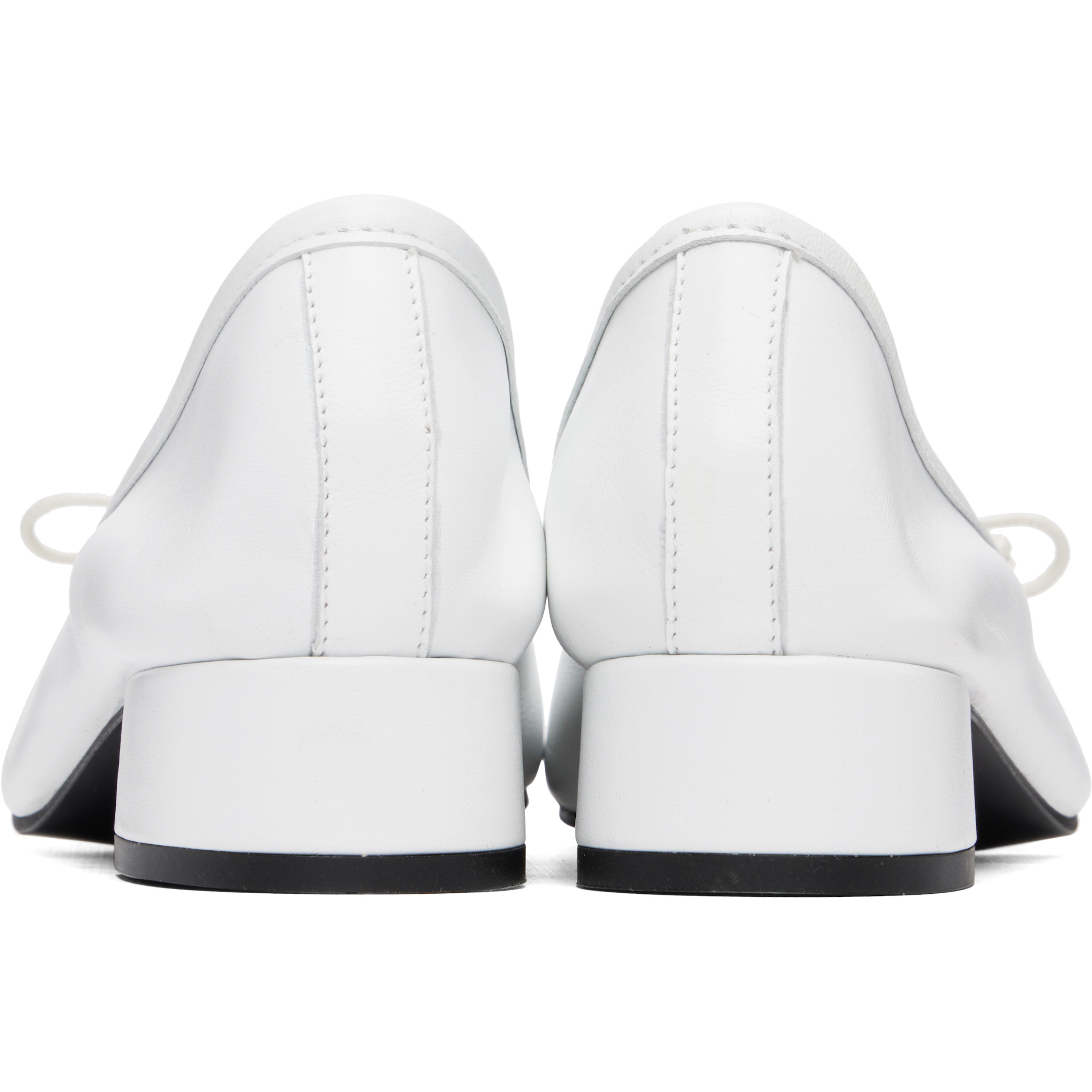 White Mina Heels