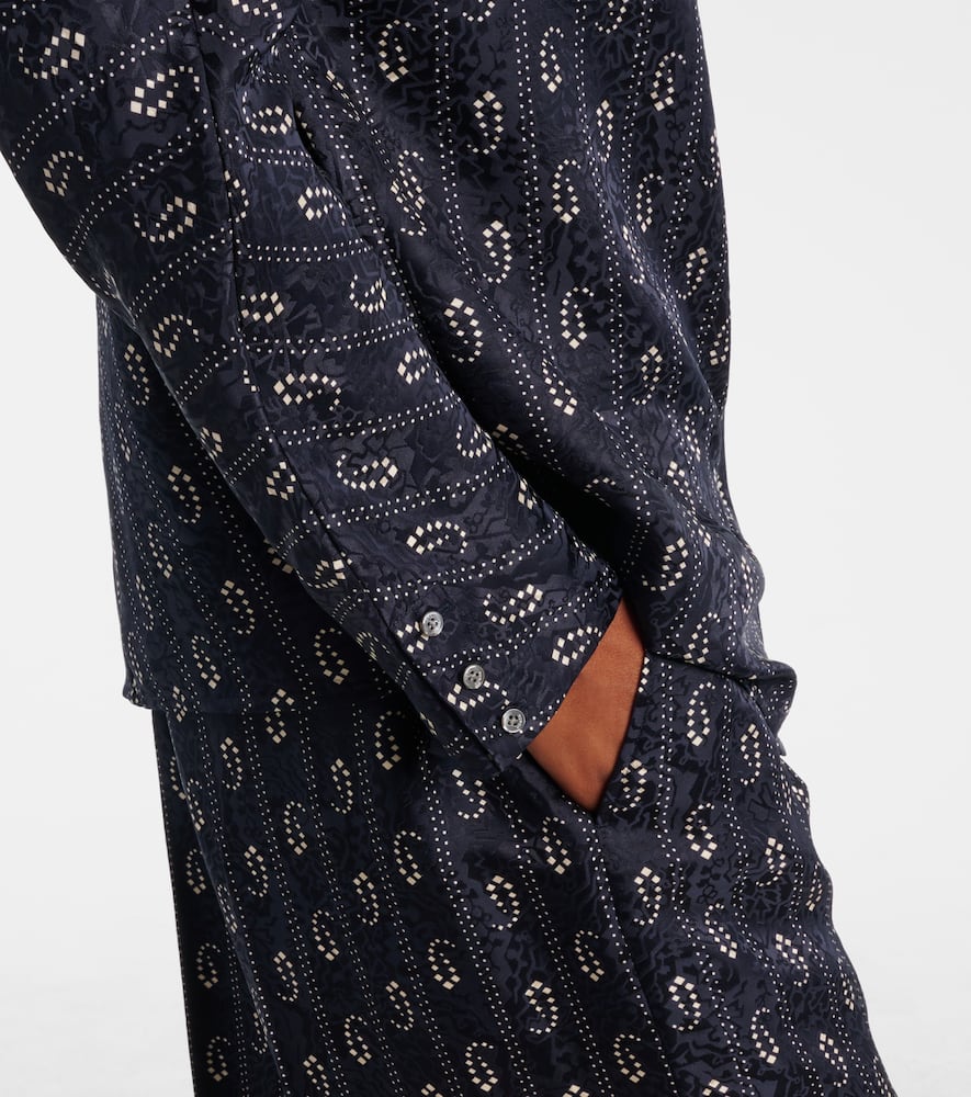 Paisley jacquard shirt