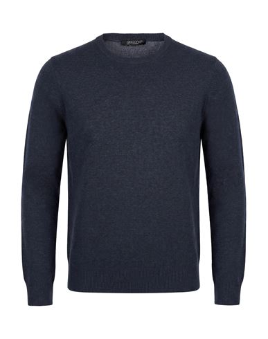 Man Sweater Blue Size 36 Merino Wool, Cashmere