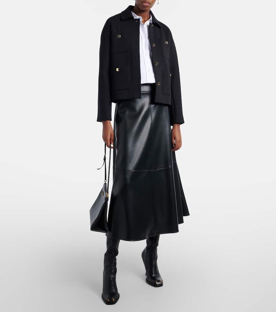 Ninfa jersey midi skirt