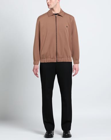 Man Jacket Camel Size L Polyester, Elastane