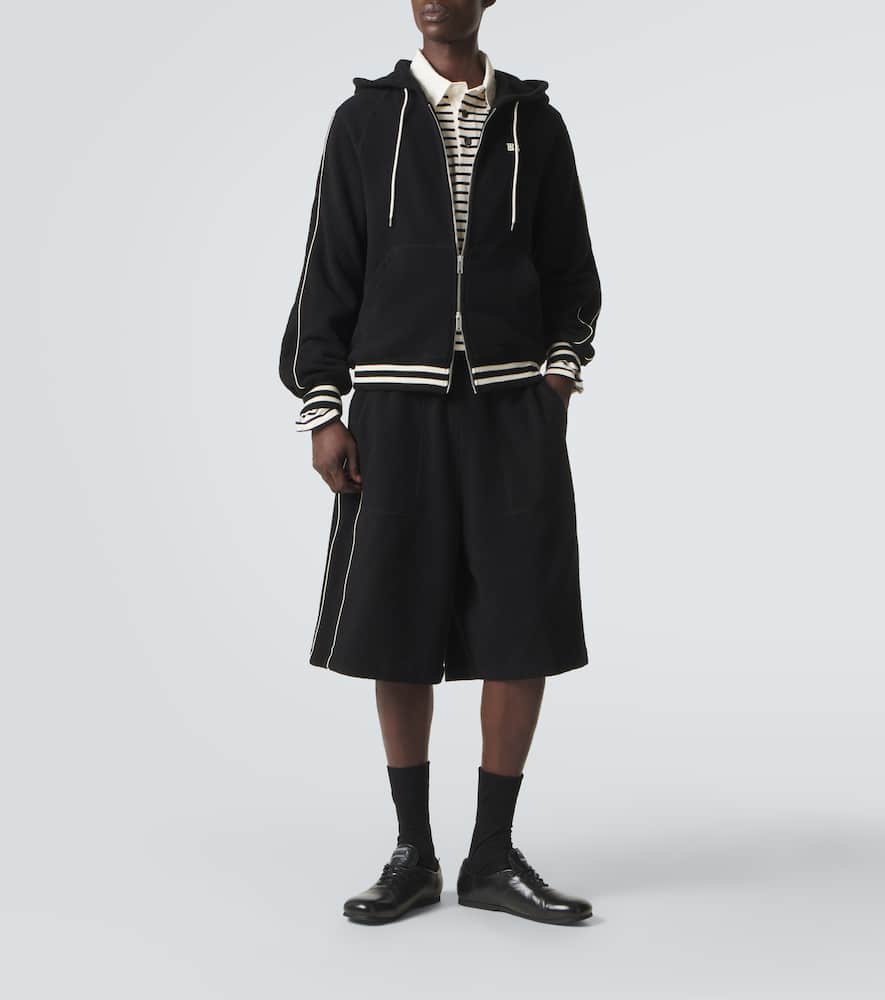 Prince cotton-blend terry hoodie