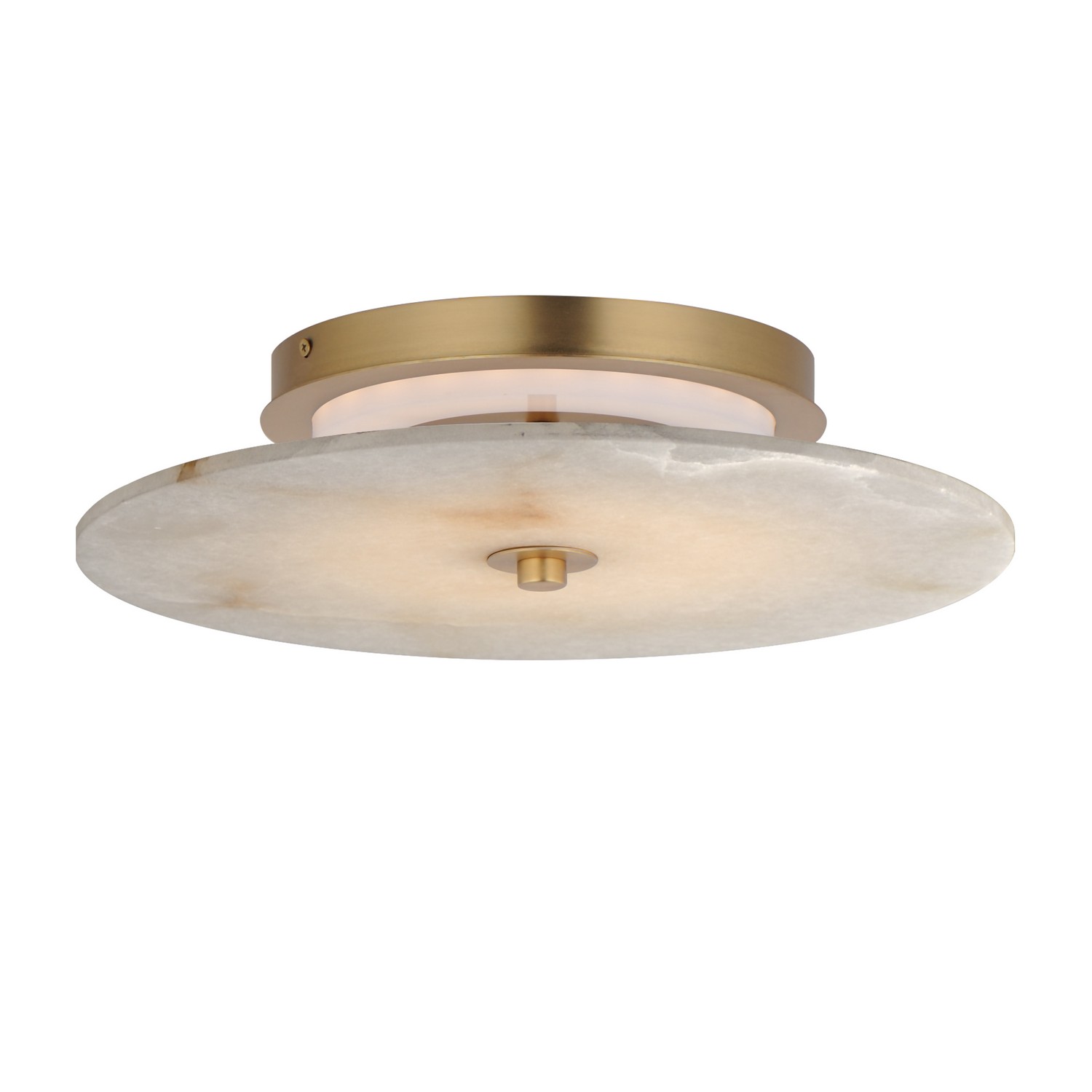 Quarry 1-Light LED Wall Sconce with Flush Mount in Natural Aged Bra