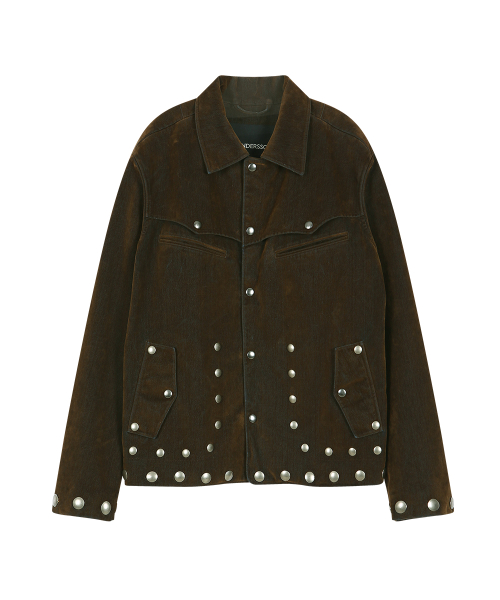GEORGIA FLOCK VELVET JACKET