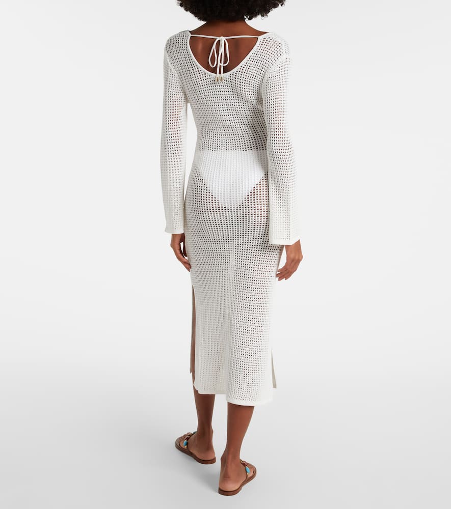 Casey open-knit midi dress