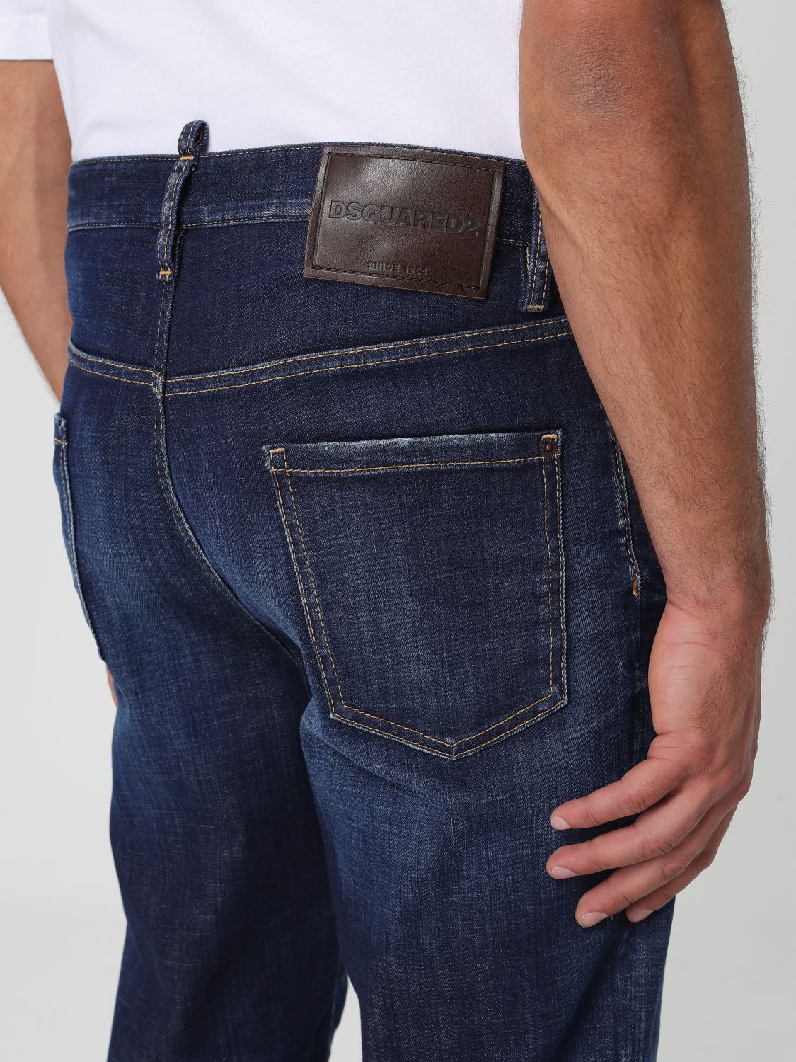 DSQUARED2 logo~tag jeans - Blue