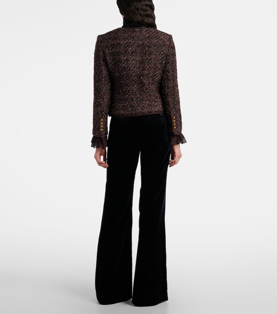 Audrina metallic tweed jacket
