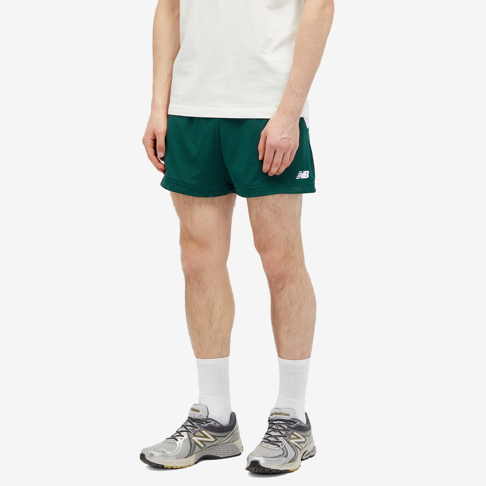 Men's Mesh Short 5 Inch in Nightwatch Green, Size X-Large 